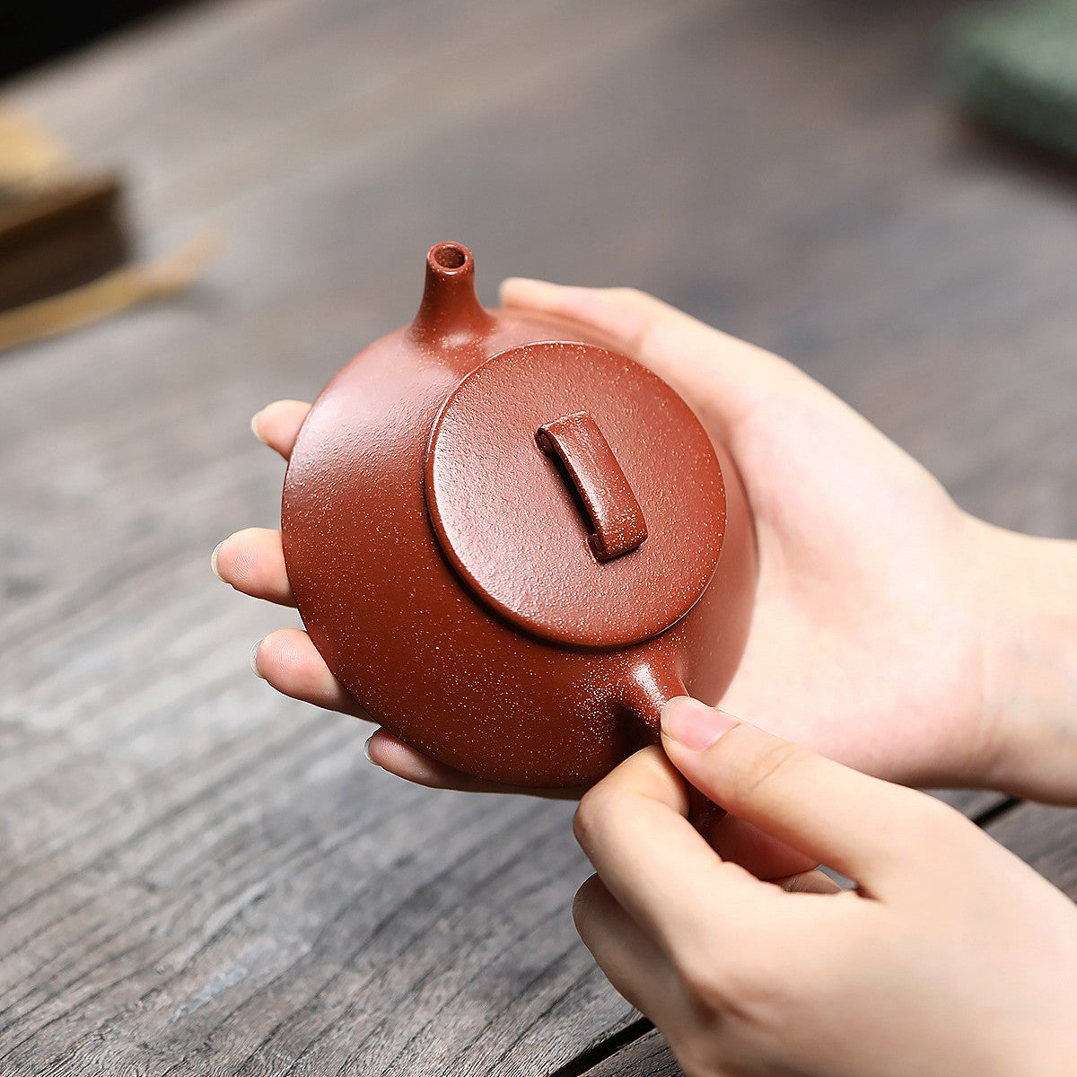 Crimson Flame Longquan Pot - ZenBrew Tea Studio