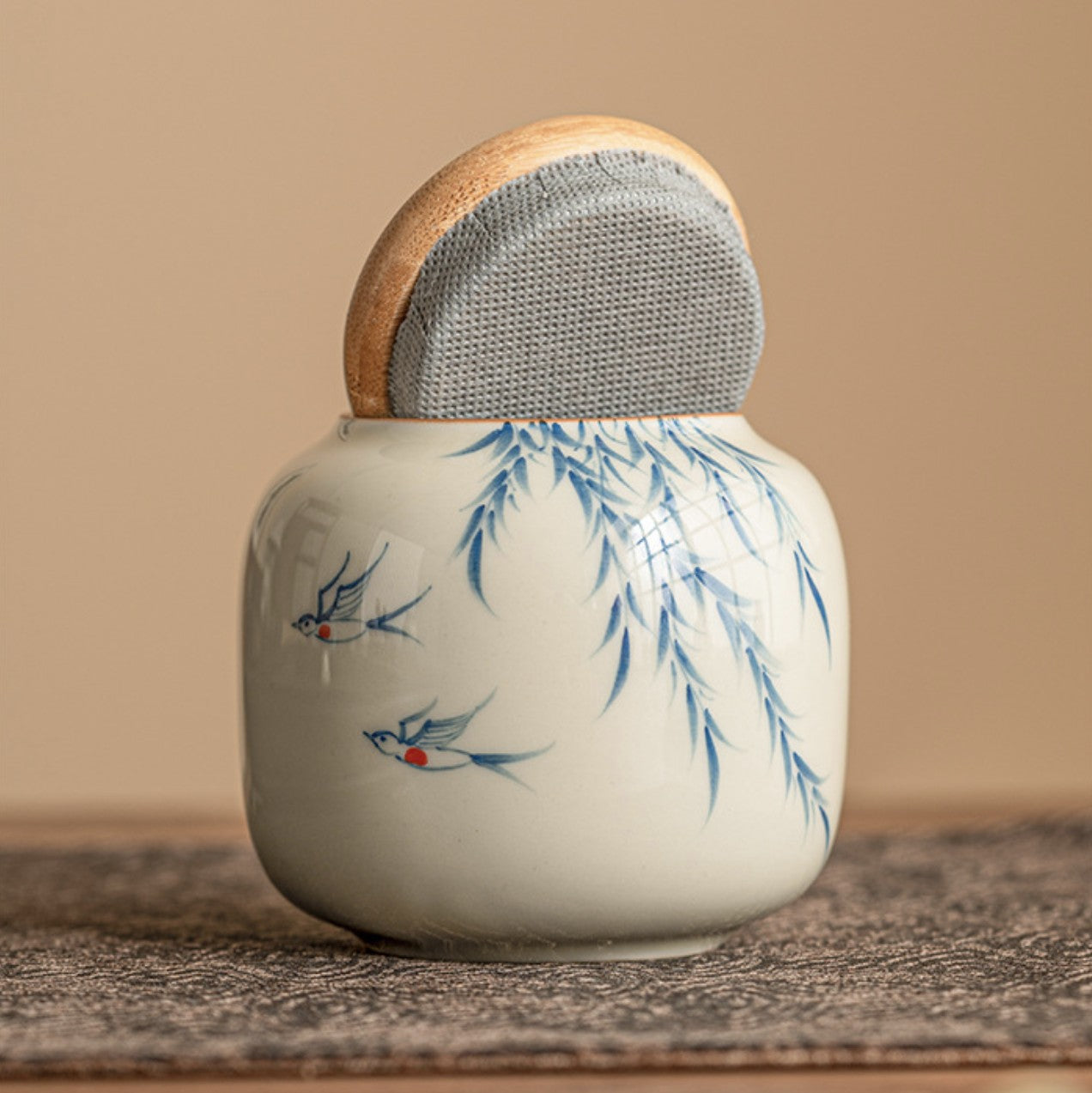 Swallows & Willows Tea Jar