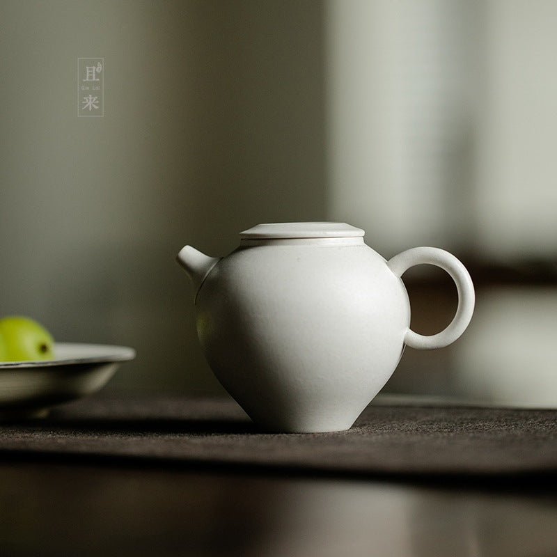 Wabi-sabi Style "Fowiki" Flat Lid Teapot - ZenBrew Tea Store