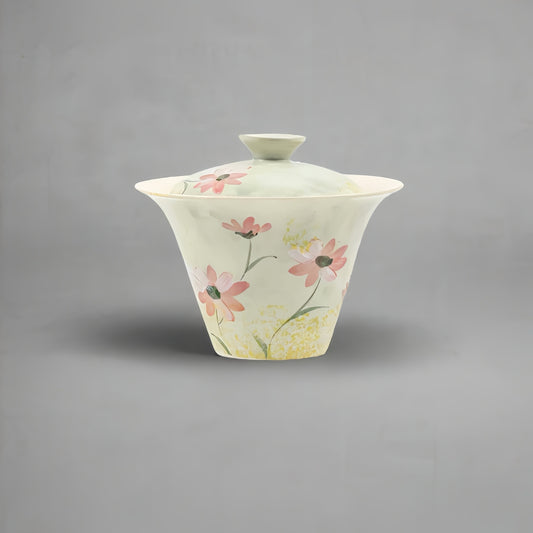 Hand-Painted Daisy Gaiwan