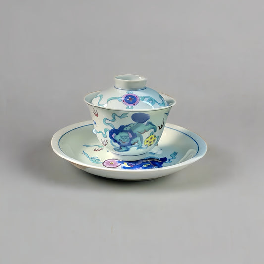 Imperial Lion Motif Gaiwan
