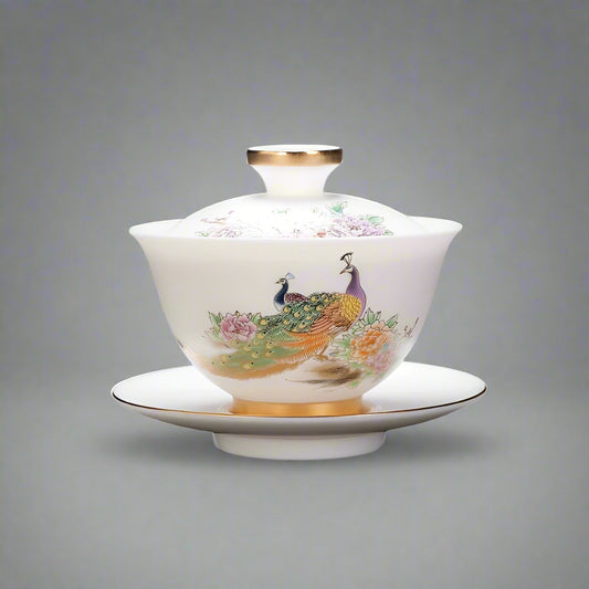Peacock Elegance Gaiwan