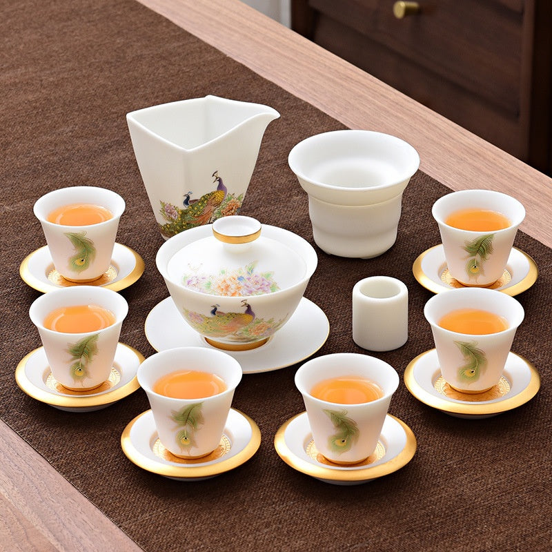 Peacock Elegance Teaset