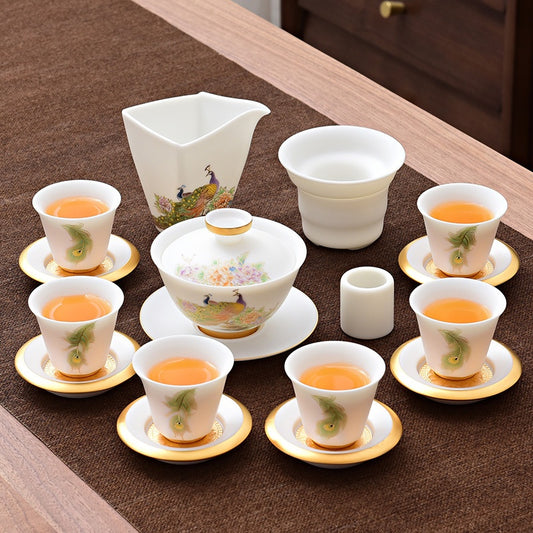 Peacock Elegance Teaset - ZenBrew Tea Studio