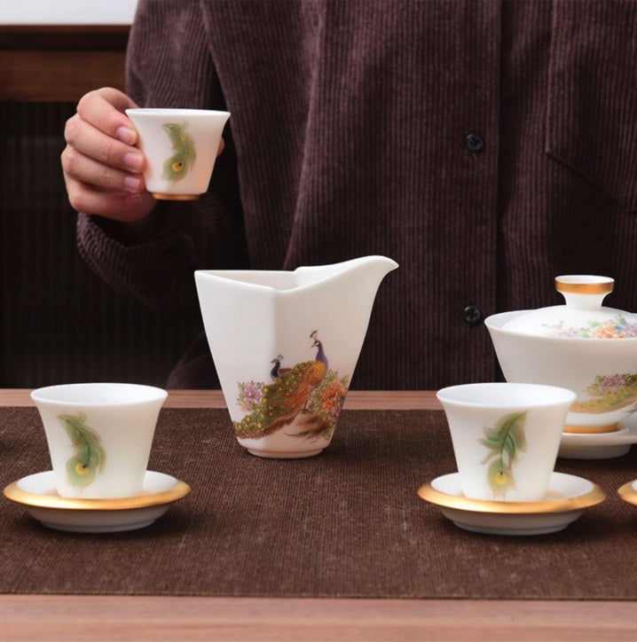 Peacock Elegance Teaset