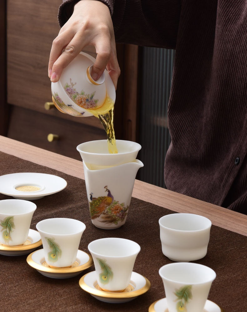 Peacock Elegance Teaset