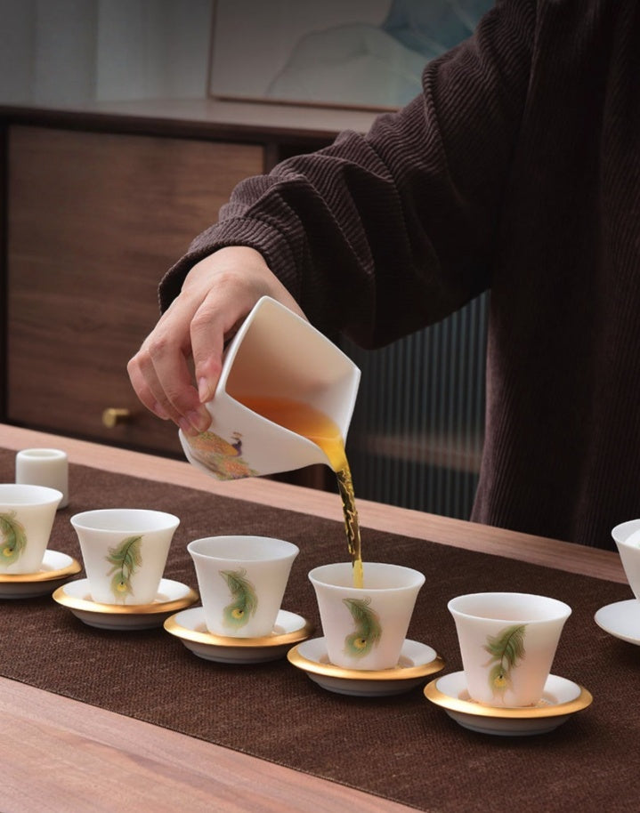 Peacock Elegance Teaset