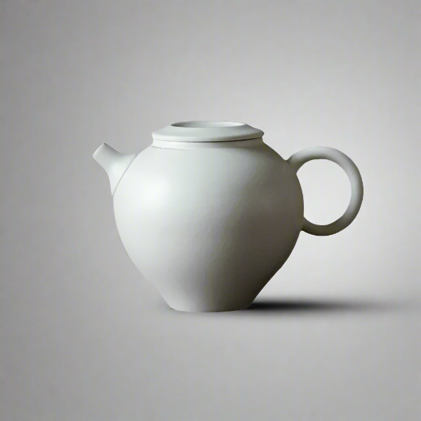 Wabi-sabi style 'Fowiki' flat lid teapot, showcasing traditional Japanese aesthetics with a minimalist design.